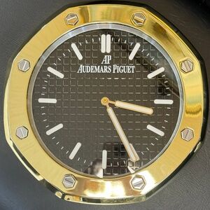AUDEMARS PIGUET AP Wall Clock gold Bezel Insert And White black Dial